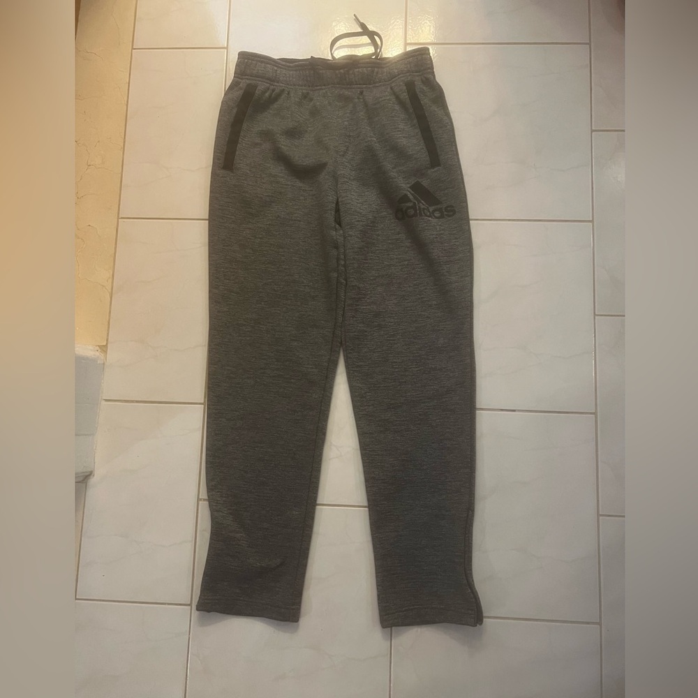Adidas Men’s Climawarm Charcoal Gray Joggers